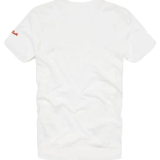 T-shirt da bambino con ricamo St. Barth habitué