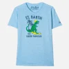 T-shirt da bambino Dinosauro surfista