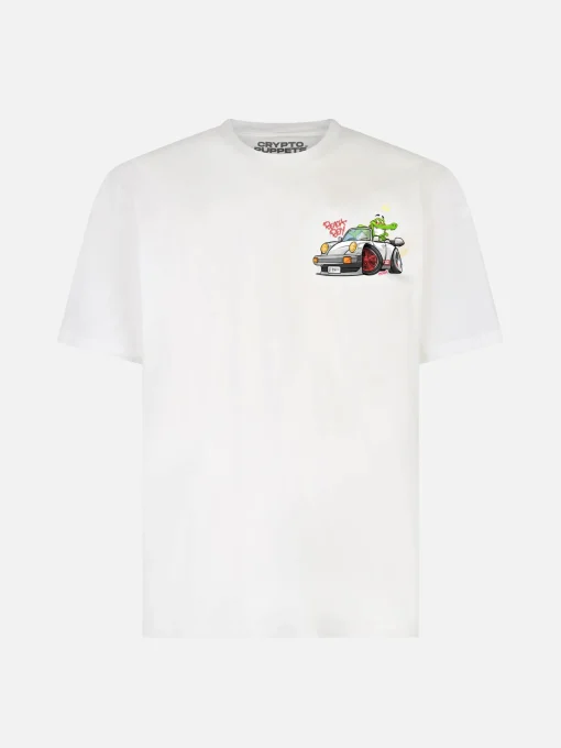 T-shirt da bambino in cotone con stampa coccodrillo cryptopuppets | EDIZIONE SPECIALE CRYPTOPUPPETS