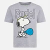 T-shirt da bambino in cotone pesante con stampa Snoopy amante del padel | EDIZIONE SPECIALE SNOOPY PEANUTS™