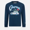 T-shirt da bambino in cotone pesante con stampa Courma