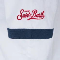 T-shirt da bambino in cotone con ricamo