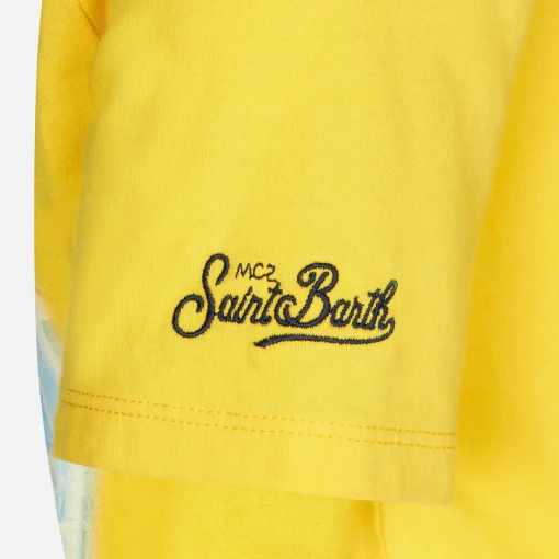 T-shirt da bambino in cotone con stampa Vespa Forte dei Marmi | EDIZIONE SPECIALE VESPA®