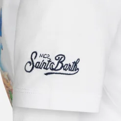 T-shirt da bambino in cotone con stampa Vespa St. Tropez | EDIZIONE SPECIALE VESPA®