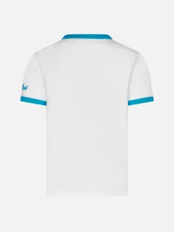 T-shirt da bambino in cotone bianco con stampa Capitan America | EDIZIONE SPECIALE MARVEL