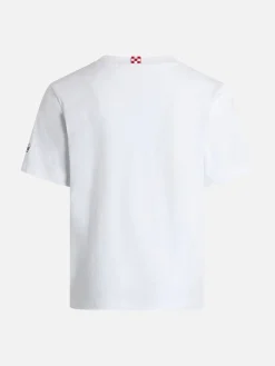 T-shirt da bambino in cotone con stampa Forte dei Marmi Vespa friends | EDIZIONE SPECIALE VESPA