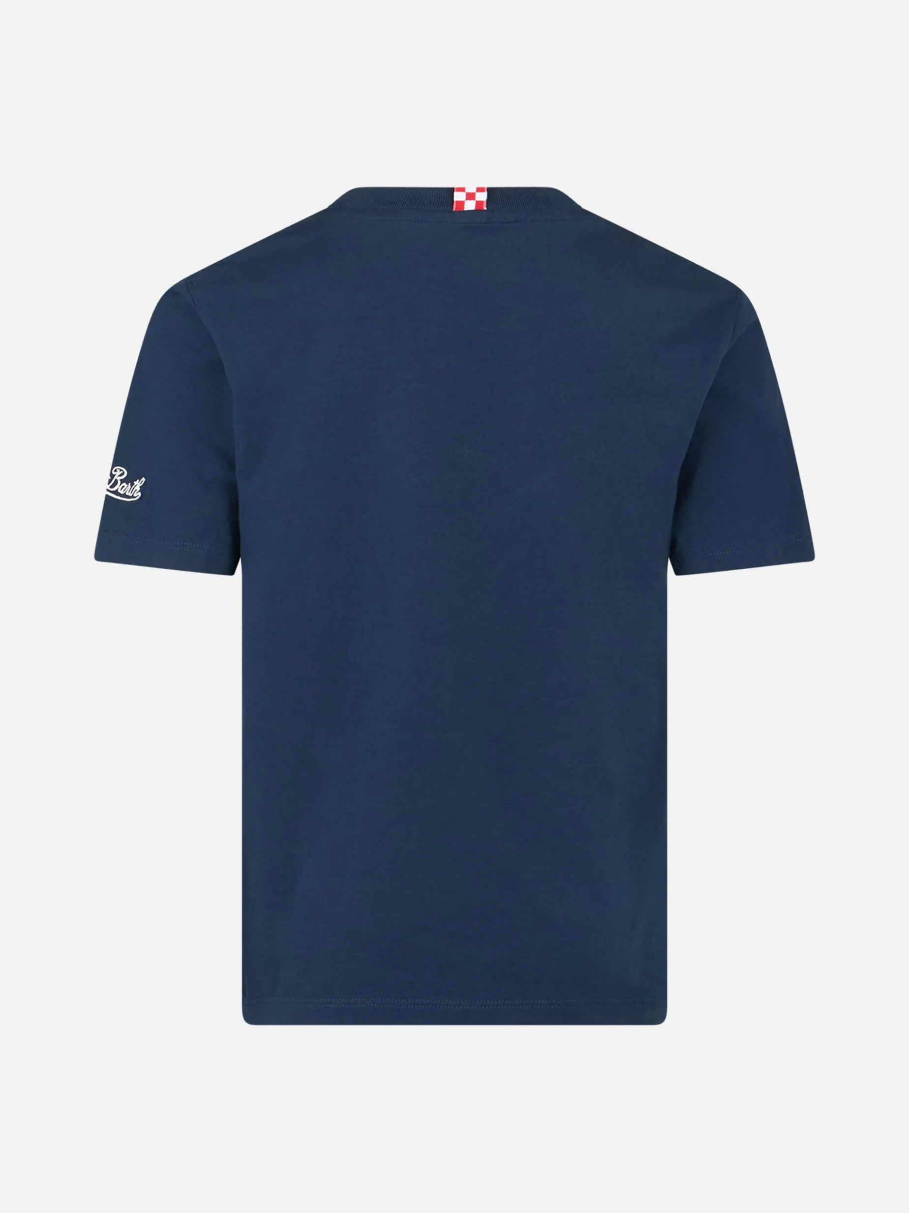 T-shirt da bambino in cotone con stampa Vespa e ricamo Special Summer | EDIZIONE SPECIALE VESPA