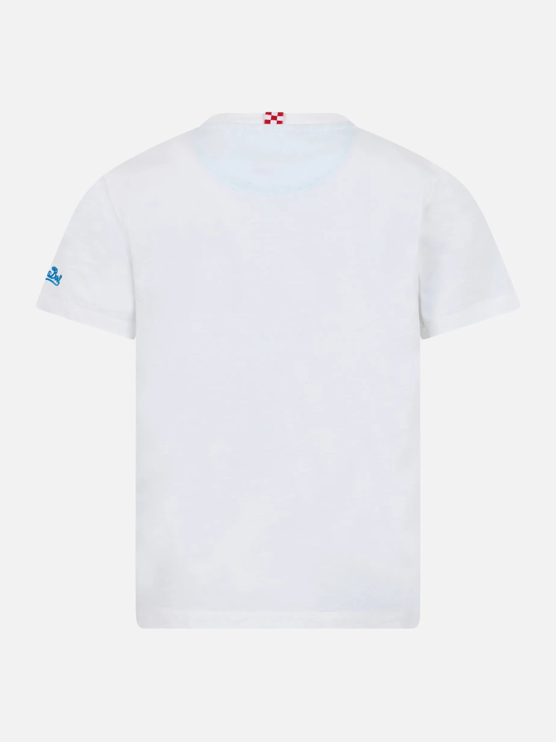 T-shirt da bambino in cotone Kea con taschino stampato