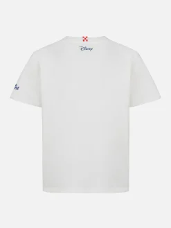 T-shirt da bambino in cotone pesante con stampa Cameron Mickey e ricamo St. Barth Bomber | EDIZIONE SPECIALE DISNEY