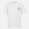 T-shirt da bambino in jersey di cotone Portofino Jr con ricamo Me ne vado dai nonni