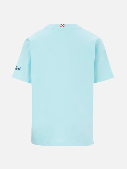 T-shirt da bambino in jersey di cotone Portofino Jr con + ricamo Capri - Capricci | EDIZIONE SPECIALE INSULTI LUMINOSI