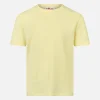 T-shirt da bambino in spugna giallo pallido Gary con ricamo St. Barth