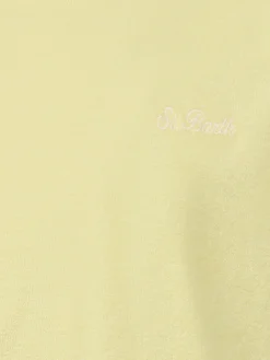 T-shirt da bambino in spugna giallo pallido Gary con ricamo St. Barth