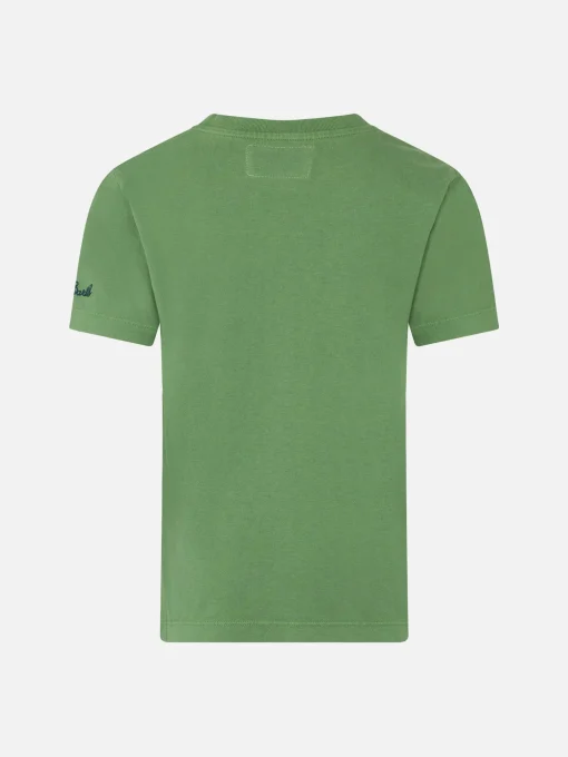 T-shirt da bambino verde militare con stampa Snoopy | SNOOPY - EDIZIONE SPECIALE PEANUTS™