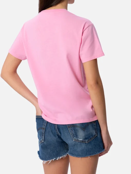 T-shirt da donna girocollo Emilie in jersey di cotone con ricamo Bikini Obsession