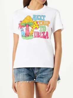 T-shirt da donna in cotone con stampa Funghi