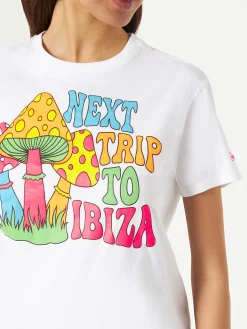 T-shirt da donna in cotone con stampa Funghi