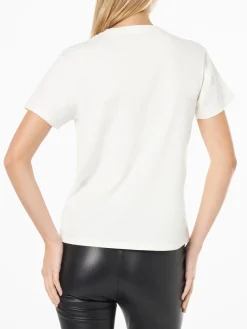 T-shirt da donna in cotone pesante con stampa Barbie St. Barth | EDIZIONE SPECIALE BARBIE