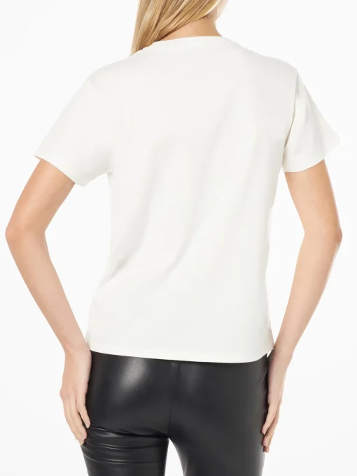 T-shirt da donna in cotone pesante con stampa Barbie St. Barth | EDIZIONE SPECIALE BARBIE