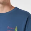 T-shirt da uomo classic fit in jersey di cotone Portofino con ricamo Domani smetto