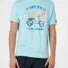 T-shirt da uomo con stampa piazzata Portofino Vespa Friend | EDIZIONE SPECIALE VESPA