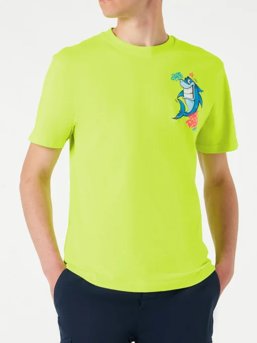 T-shirt da uomo con stampa squalo | CRYPTO PUPPETS® EDIZIONE SPECIALE