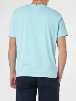 T-shirt da uomo con stampa piazzata Portofino Vespa Friend | EDIZIONE SPECIALE VESPA