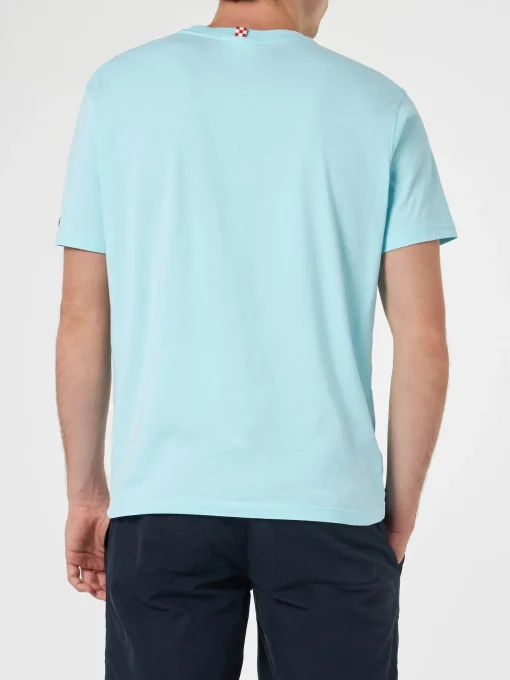 T-shirt da uomo con stampa piazzata Portofino Vespa Friend | EDIZIONE SPECIALE VESPA