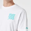 T-shirt da uomo in cotone con stampa piazzata Spiaggina davanti e dietro | FIAT 500 EDIZIONE SPECIALE