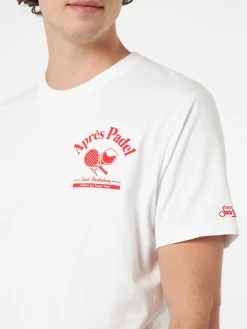T-shirt da uomo in cotone con stampa piazzata Aprés Padel