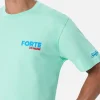 T-shirt da uomo in cotone con stampa piazzata cartolina Forte dei Marmi