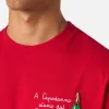 T-shirt da uomo in cotone pesante Arnott con ricamo A Capodanno siamo dai Furstenberg | VACANZE DI NATALE EDIZIONE SPECIALE