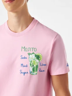 T-shirt da uomo in cotone con stampa Mojito
