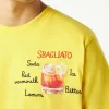 T-shirt da uomo in cotone con stampa bicchiere Sbagliato