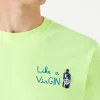 T-shirt da uomo in cotone con ricamo like a VirGIN