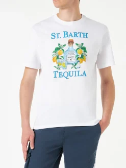 T-shirt da uomo in cotone con stampa St. Barth Tequila