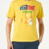 T-shirt da uomo in cotone con stampa papera Estathé | ESTATHE' EDIZIONE SPECIALE