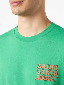 T-shirt da uomo in cotone con stampa Cuba Libre addicted