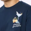 T-shirt da uomo in cotone con stampa piazzata Portofino Bay Martini | PORTOFINO DRY GIN EDIZIONE SPECIALE