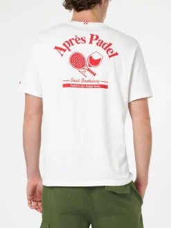 T-shirt da uomo in cotone con stampa piazzata Aprés Padel
