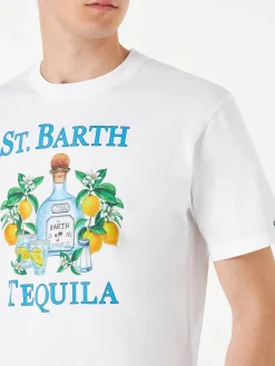 T-shirt da uomo in cotone con stampa St. Barth Tequila