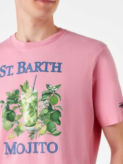 T-shirt da uomo in cotone con stampa St. Barth Mojito