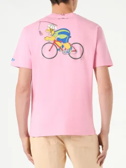T-shirt da uomo in cotone con stampa ciclismo Homer Simpson | EDIZIONE SPECIALE DEI SIMPSON