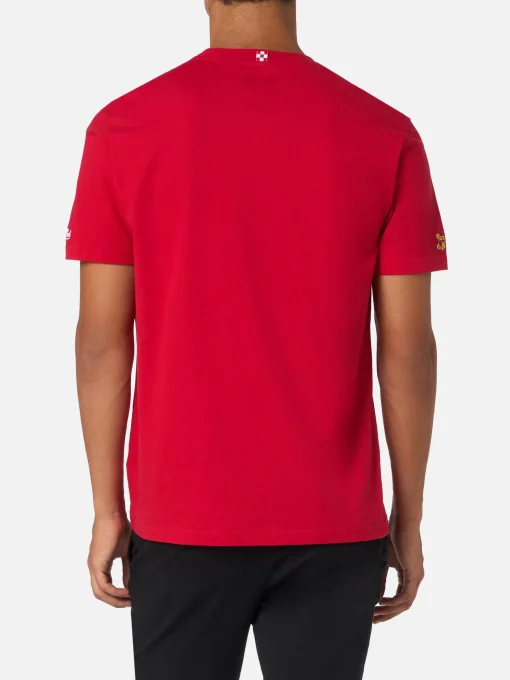 T-shirt da uomo in cotone pesante Arnott con ricamo A Capodanno siamo dai Furstenberg | VACANZE DI NATALE EDIZIONE SPECIALE
