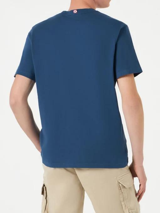 T-shirt da uomo in cotone con ricamo Finchè c'è GIN c'è SPERANZA