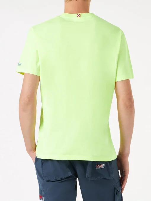 T-shirt da uomo in cotone con ricamo like a VirGIN