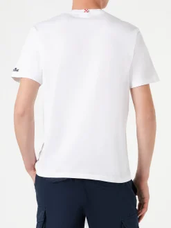 T-shirt da uomo in cotone con stampa Rum or Run