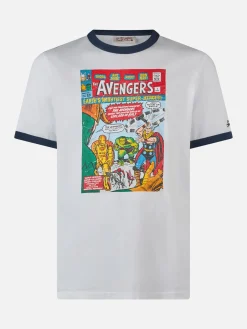 T-shirt da uomo in cotone con stampa Avengers | MARVEL SPECIAL EDITION