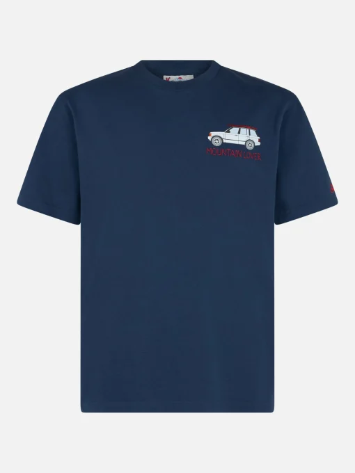 T-shirt da uomo in cotone pesante Arnott con ricamo Mountain lover