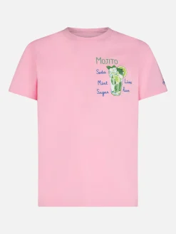 T-shirt da uomo in cotone con stampa Mojito